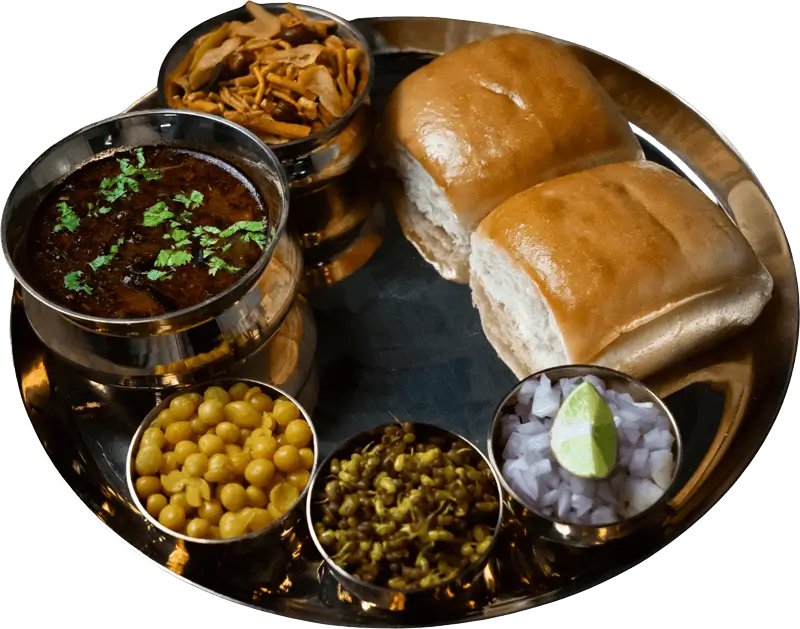 teekhat misal pav - spicy maharashtrian misal